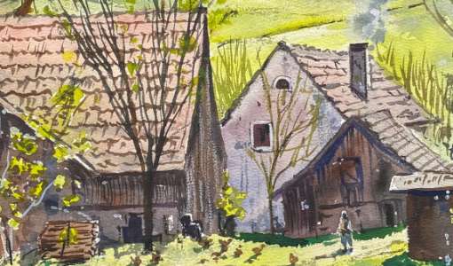 Landschaftsimpressionen in Aquarell
