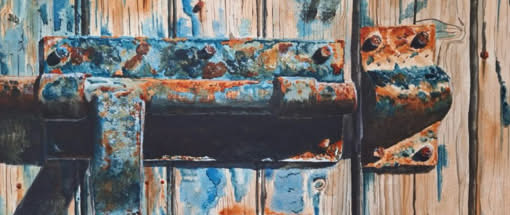 Wo Holz atmet und Farben altern: Strukturen im Aquarell