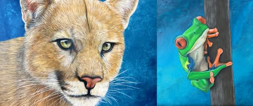 Mit Acryl malen lernen: Tierportraits