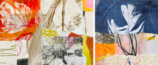 MixedMedia - die zeichnerische Collage im Kleinformat