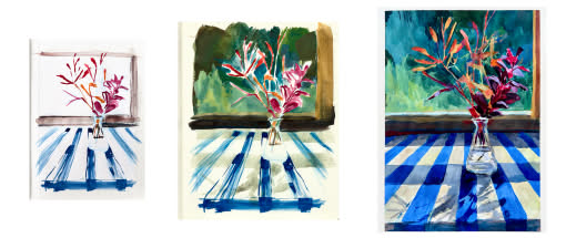 Licht verstehen - Acryl oder Gouache im Kleinformat