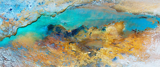 Inspiration in Blau - mit Rost und Struktur